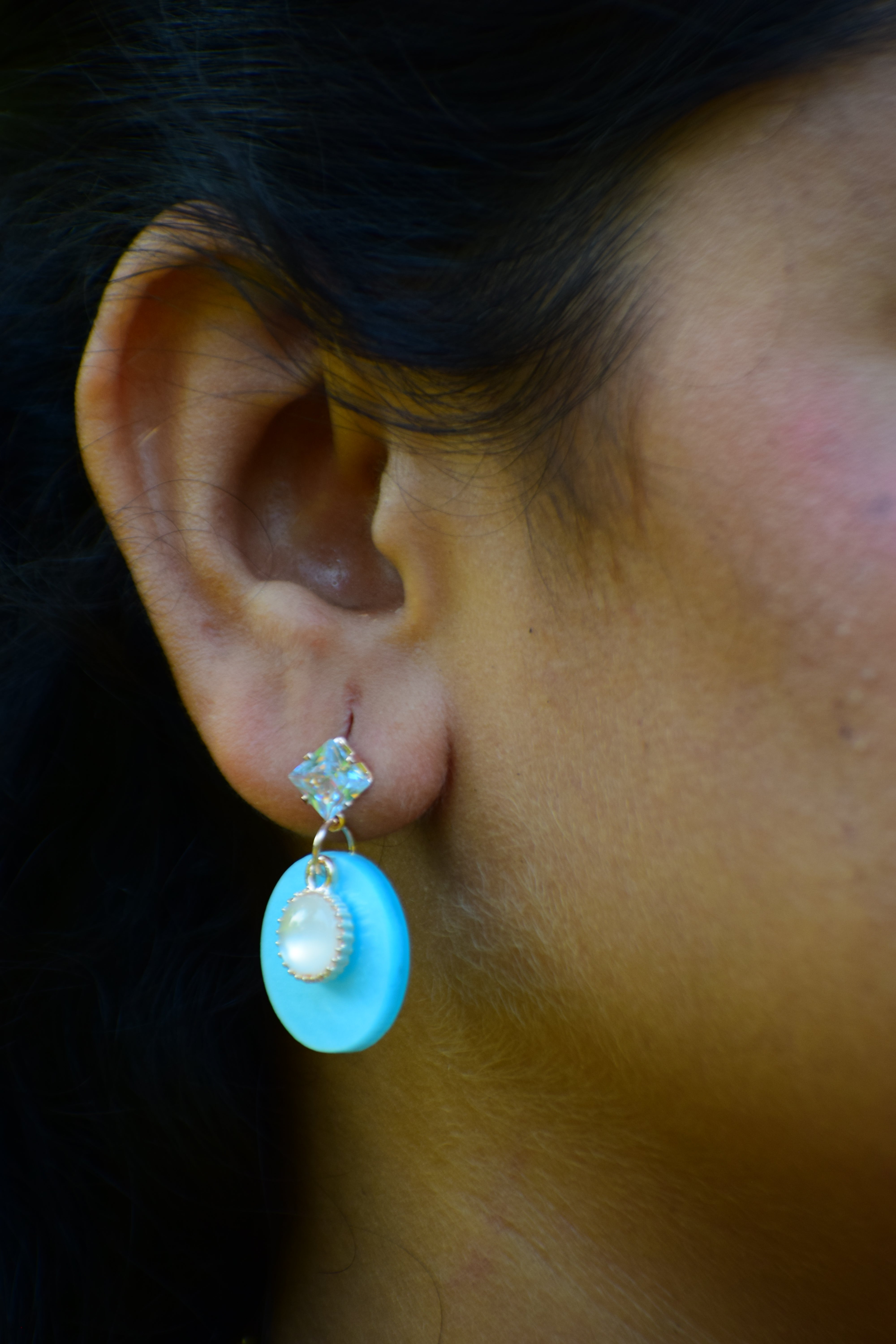 Elegant Pearl & Stud Earring Set – Kalp Fashion