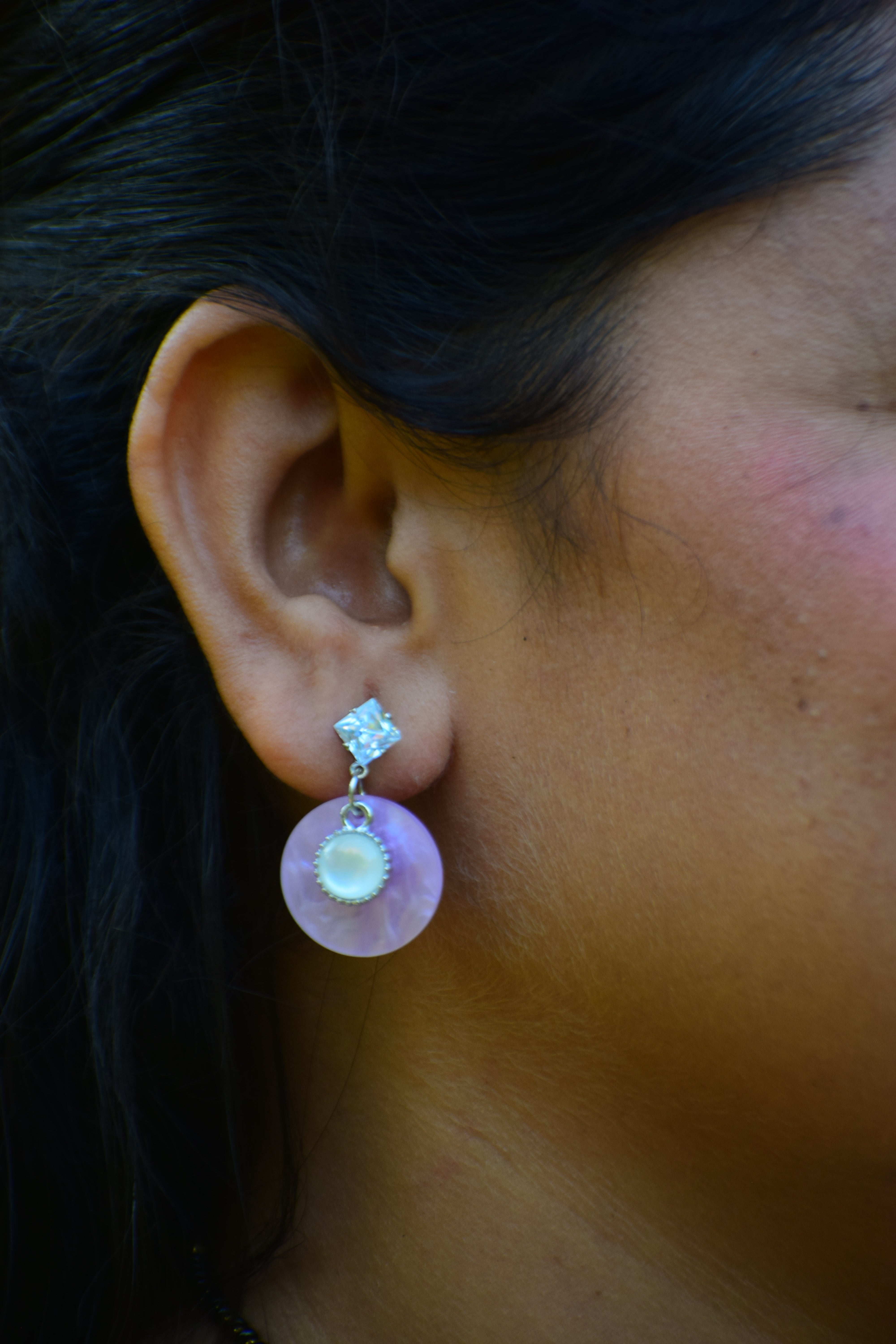 Elegant Pearl & Stud Earring Set – Kalp Fashion