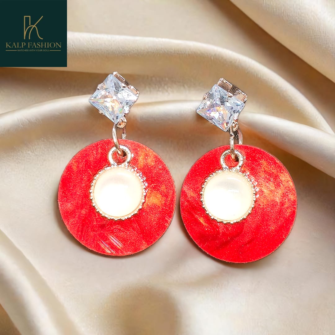 Elegant Pearl & Stud Earring Set – Kalp Fashion